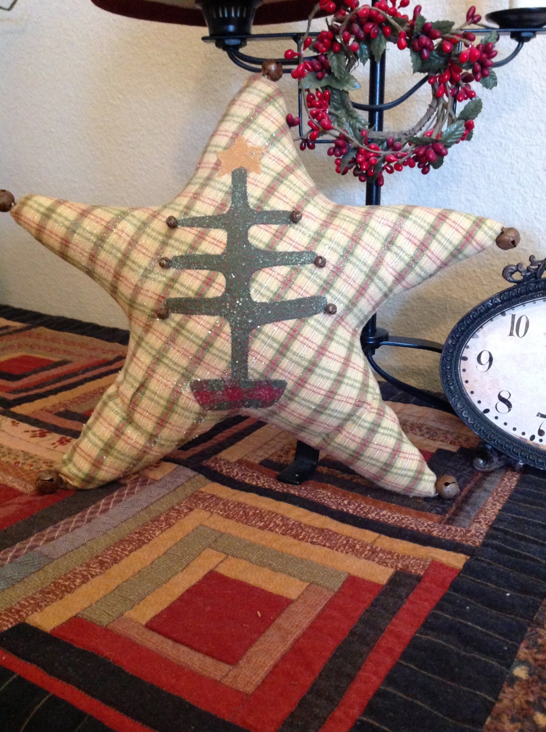 Christmas Star decorative pillow