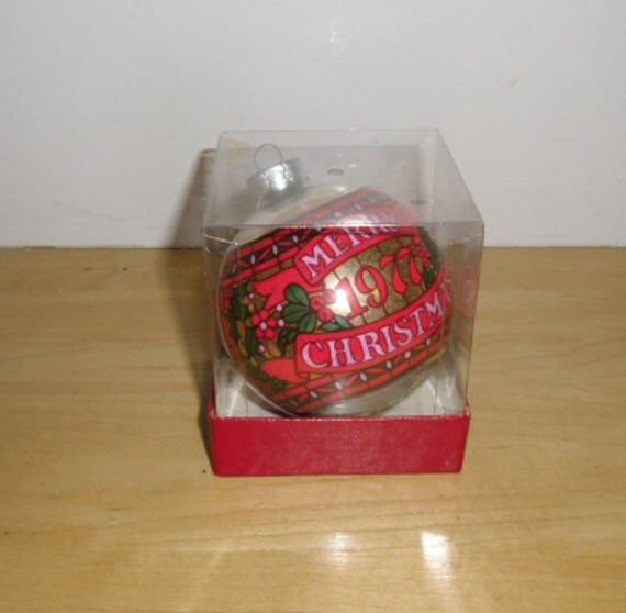 vintage christmas glass ornament 1977 hallmark stained vintage christmas glass ornament 1977 hallmark stained