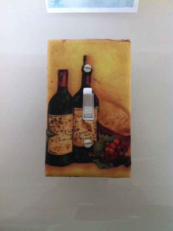 Items similar to Wine Switch Plate Cover, Wine Dining Room Decor