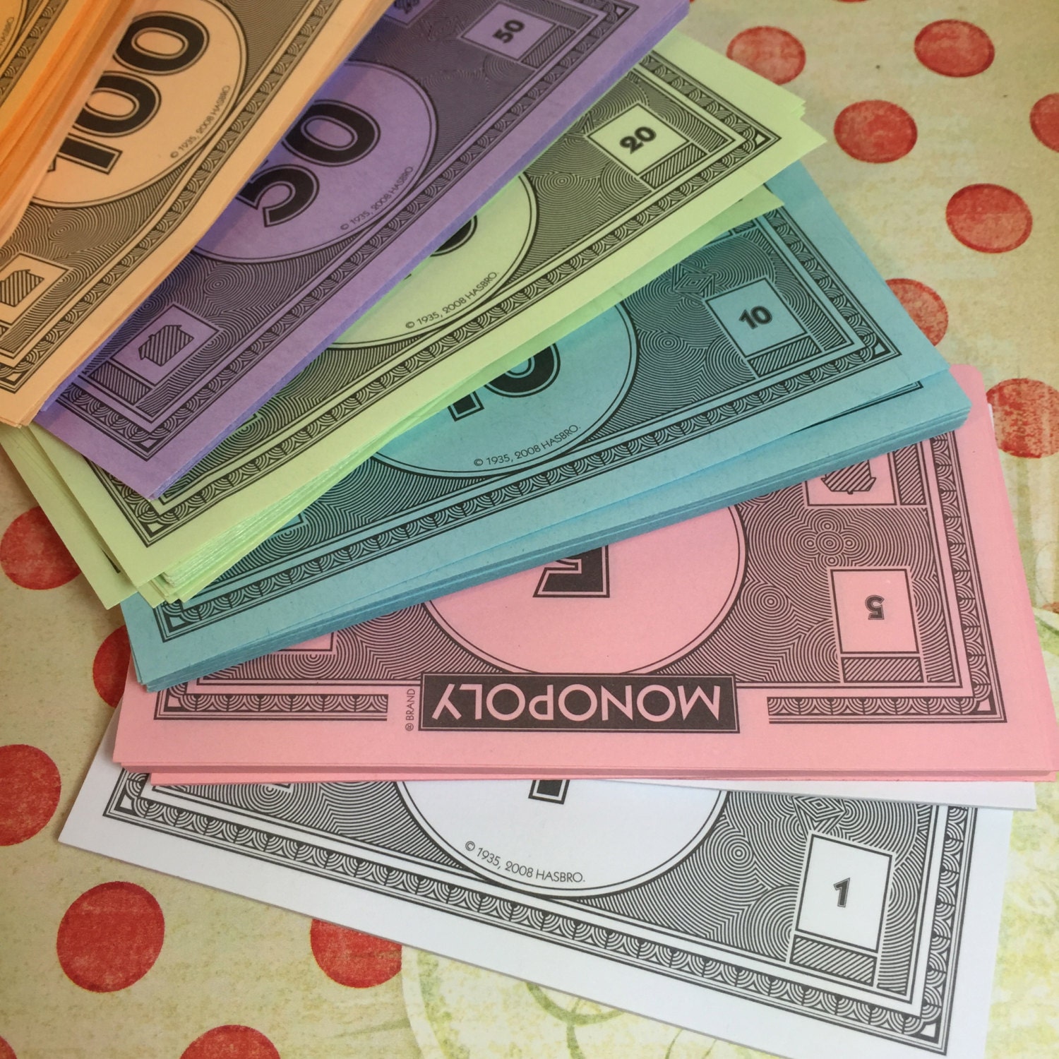 MONOPOLY Game Money Vintage Monopoly Money for Mixed Media