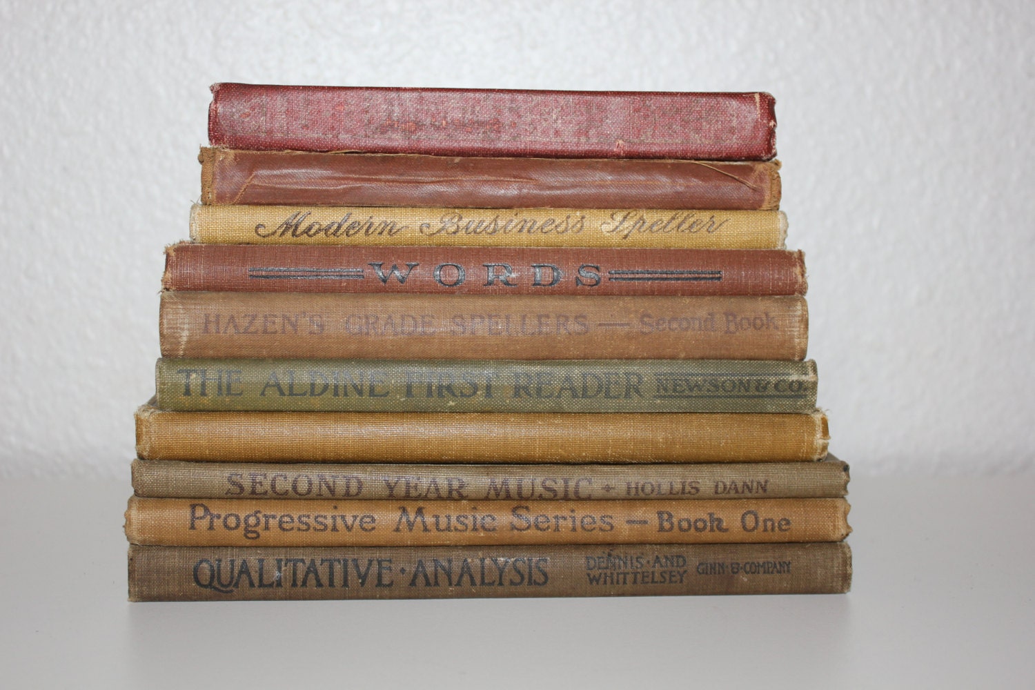 Sale Shabby Chic Book Collection Vintage Books Antique