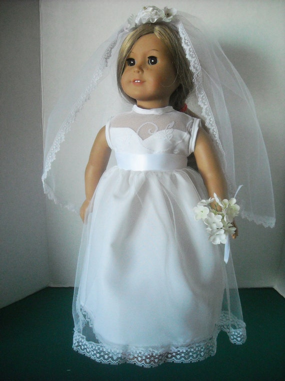 American Girl 18 Doll First Communion or Wedding by snorklegranny