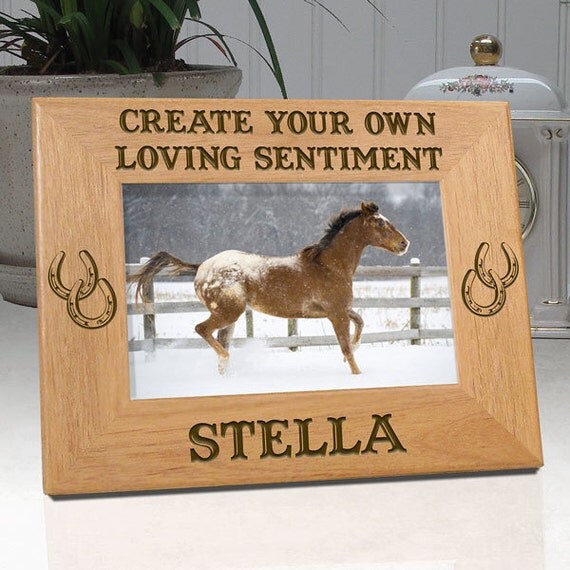 Horse Frame Create Your Own Loving Sentiment Personalized