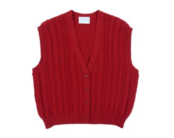 Popular items for red sweater vest on Etsy