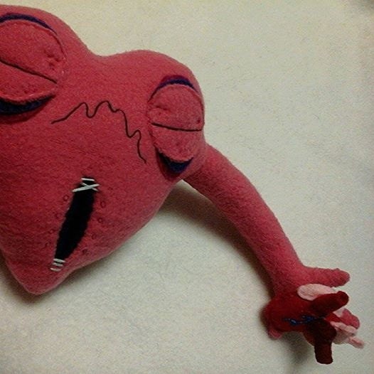 valentine heart plush