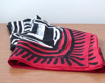 Vintage Vera Neumann Sheer Square Scarf