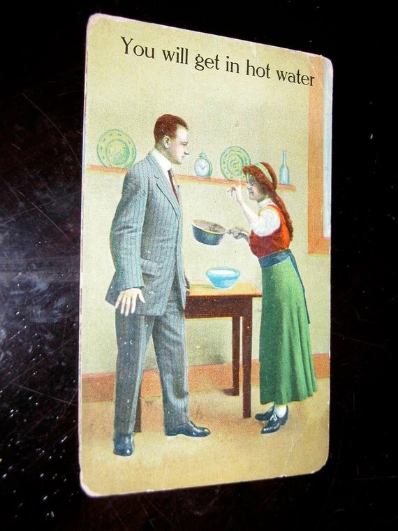 Antique 1912 Humorous Double Entendre by familyjewelsatlanta