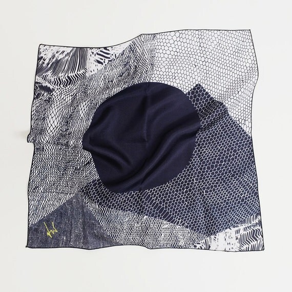 Items similar to FREE SHIPPING Worldwide - Silk scarf -Designer. Unique
