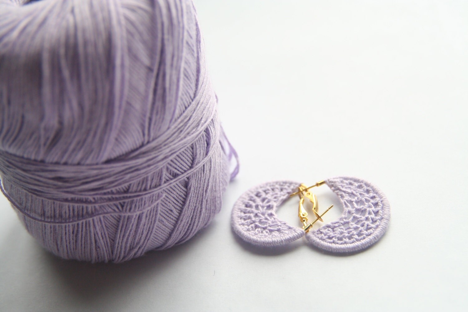 1 hoop earring Crochet earring variety of colors