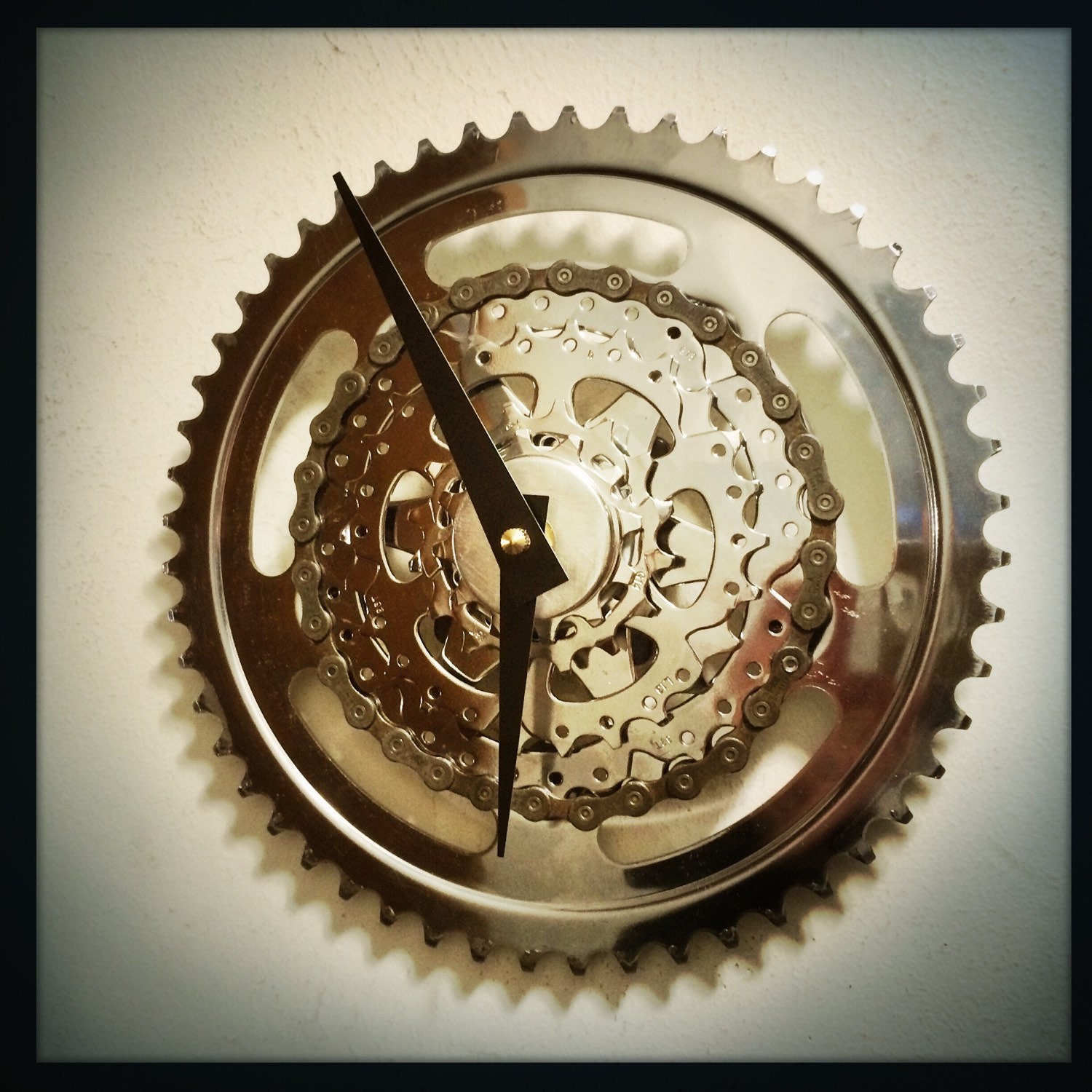 Modern Steampunk Bicycle Gear Wall Clock Wall Clock Bike Gear Wall Clock Industrial Bike Wall Clock Recycled Bike Parts Clock steampunk buy now online