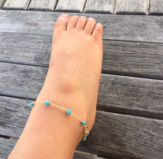 Baby ankle braceletchildren bracelettoddler by Aupetitpied on Etsy