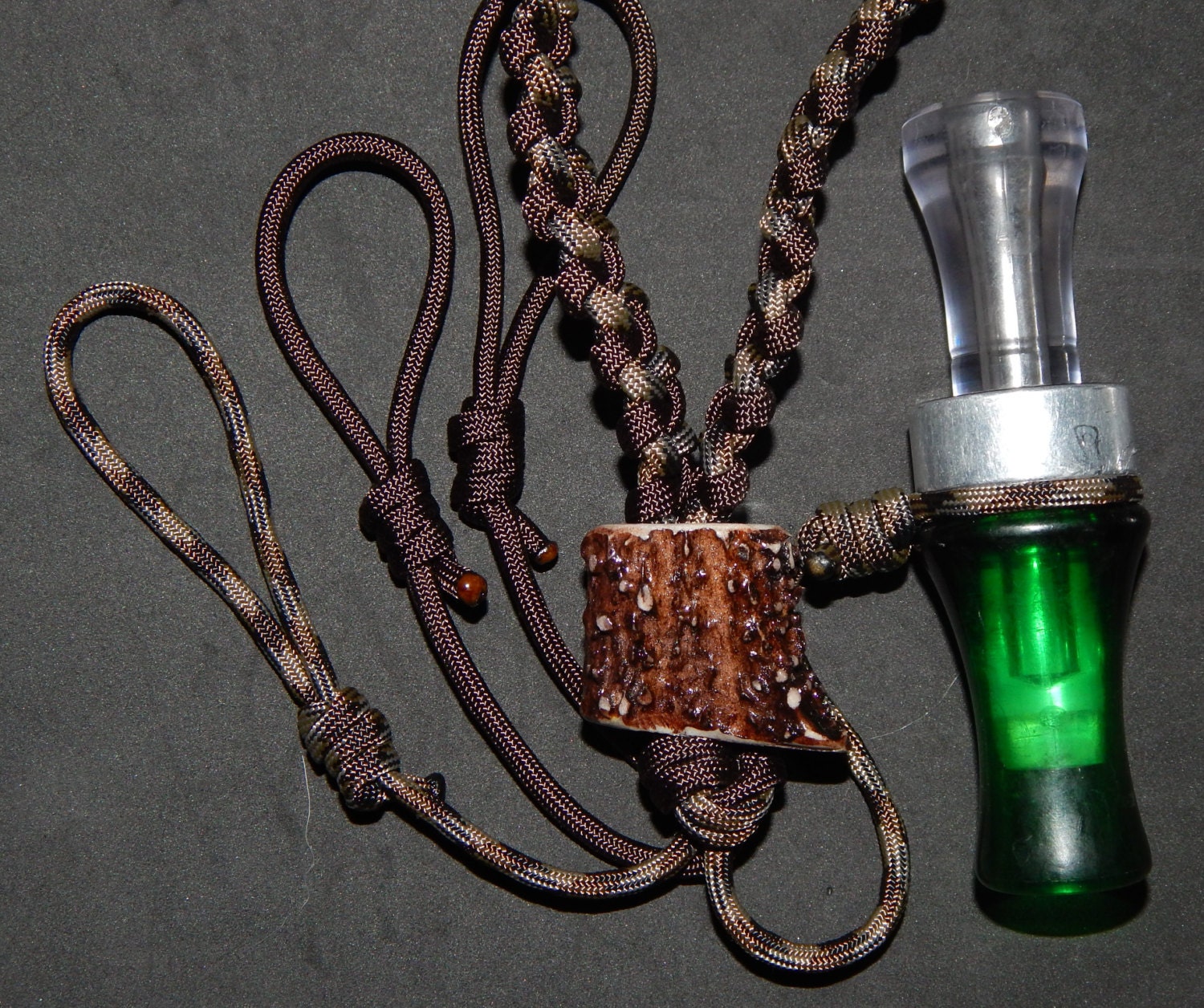 Deer antler duck hunting paracord lanyard holds up to 6