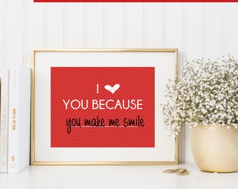 Items similar to I Love You Blogs and Tea (print) on Etsy