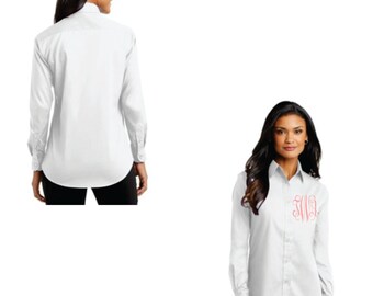 Long Sleeved Button Down Women's Monogrammed Shirt