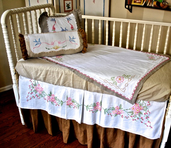 items similar to shabby chic crib bedding baby bedding items similar to shabby chic crib bedding baby bedding