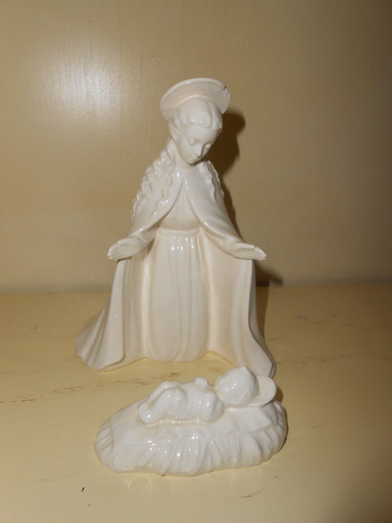 Vintage Goebel Hummel Nativity White Porcelain Figurines
