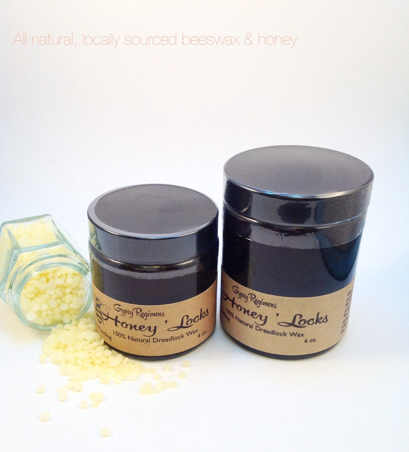 6 oz. Honey Locks Dread Wax. Beeswax & Honey Dreadlock