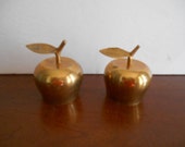 Vintage Brass Apple Bells,Brass Home Decor,Vintage Brass