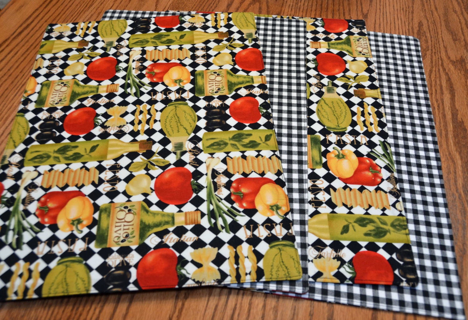 Placemats Set of 4 Italian Bistro Tablemats Dining table