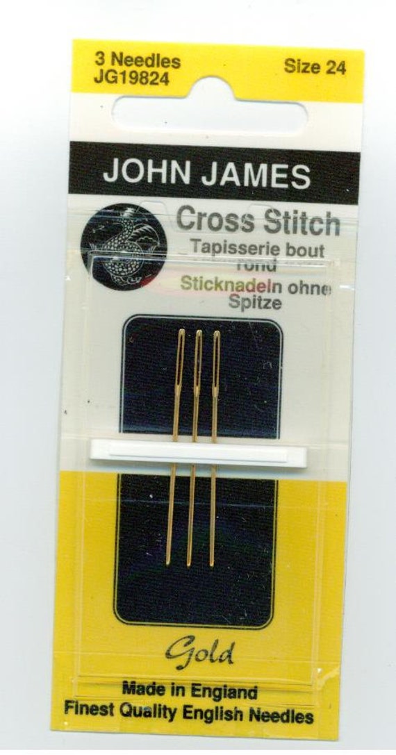 John James Cross Stitch Needles Gold 1 package by MyNeedleandEye