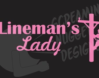 Lineman's Lady Vinyl Decal