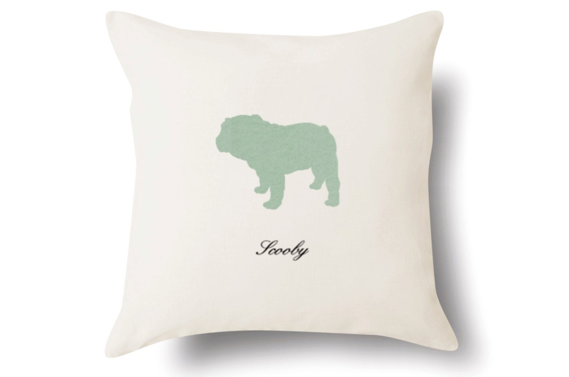 british bulldog pillow