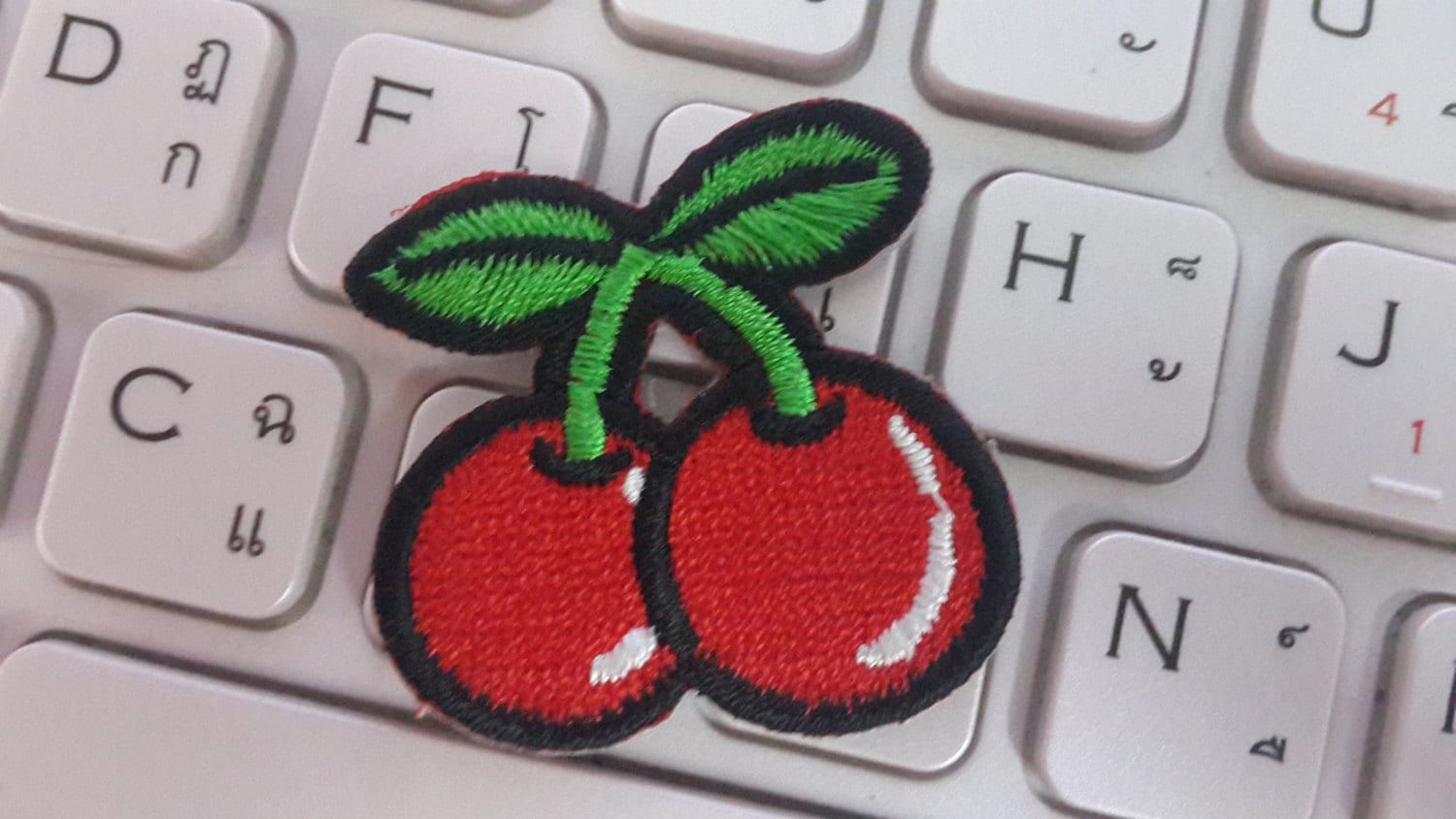 Cherry Iron On Patch Cherry Applique Embroidered Iron On 2319