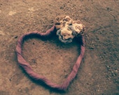 Purple heart,decorative heart,rustic decoration