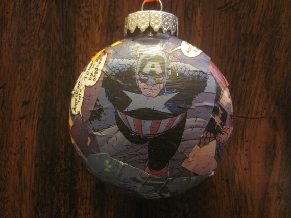 captain america tree ornament