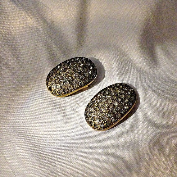 Vintage Rhinestone Shoe Button Covers by SilverFoxAntiques