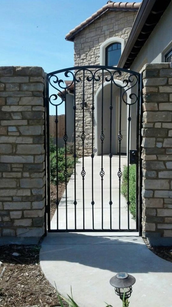 Custom Rod Iron Security Gate Door By Jdfabrications On Etsy