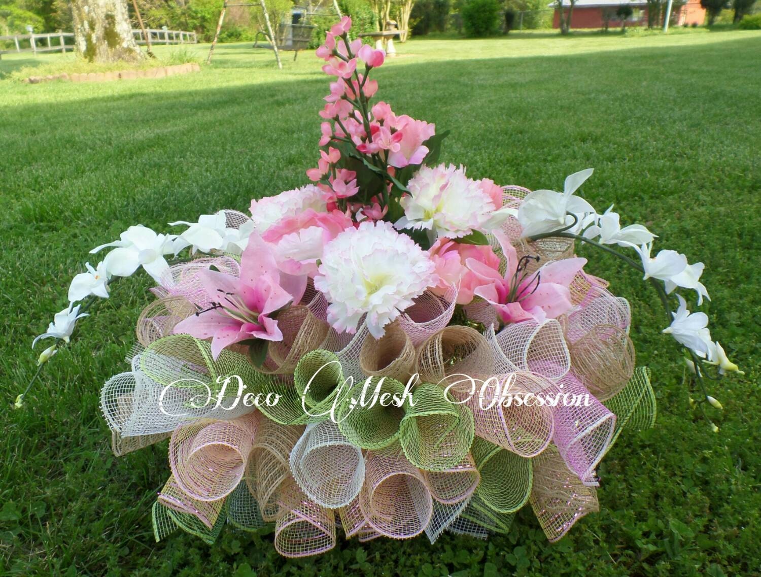 Headstone saddle Grave decoration Gravestone saddle Deco