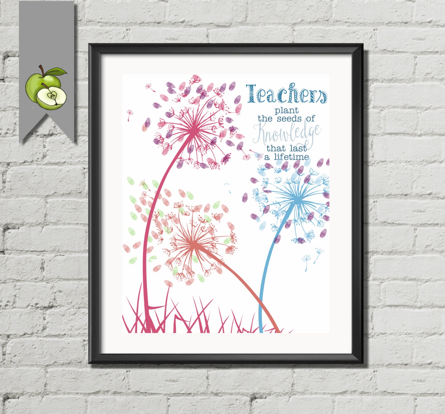 Dandelion Teacher Appreciation gift teachers plant the seeds