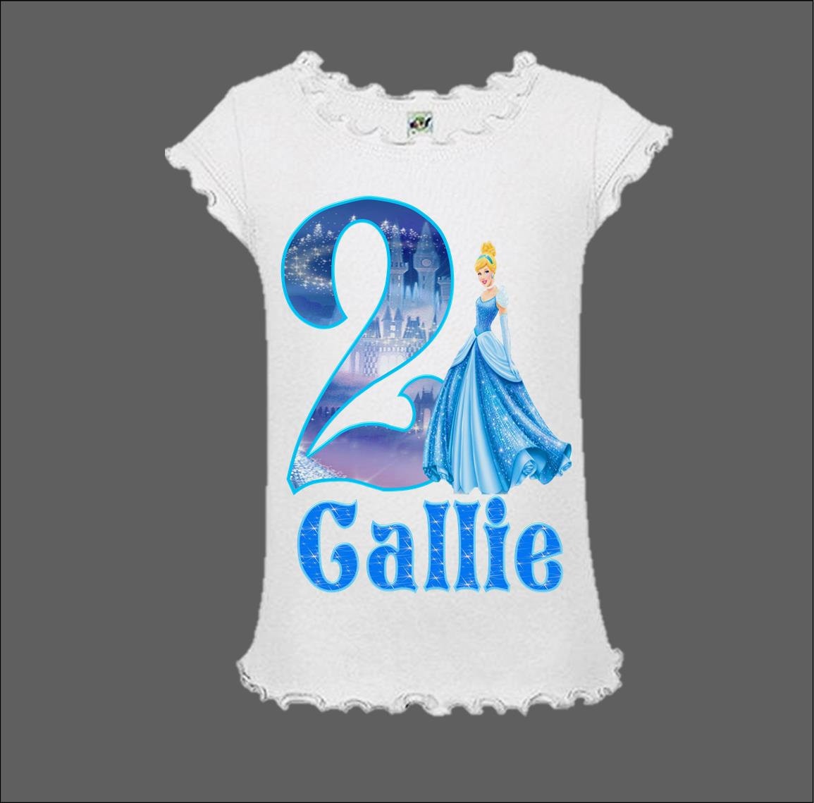 personalized cinderella birthday shirt