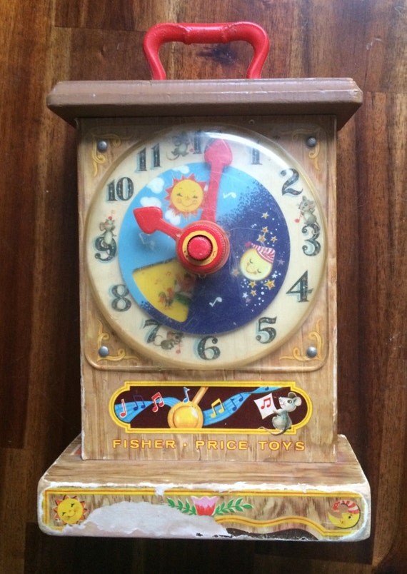 WORKING Tick Tock Teaching Clock Vintage by ThingsNStuffYouNeed
