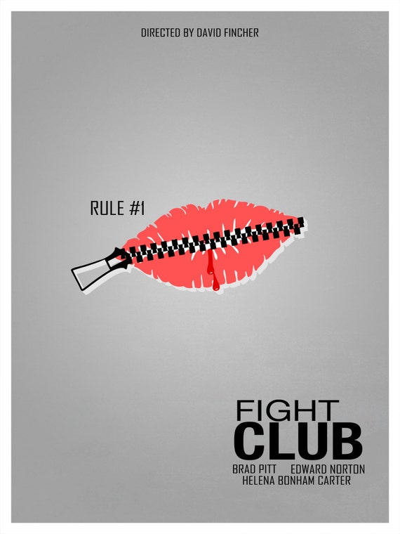 minimalist fight club poster
