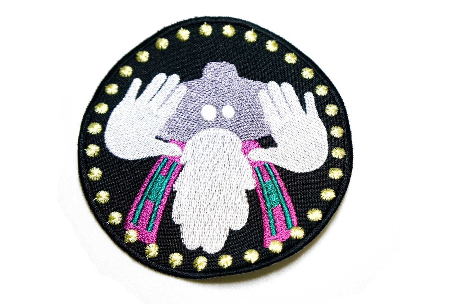 Hand Embroidered patches jacket Cloth back patch quilt sew on