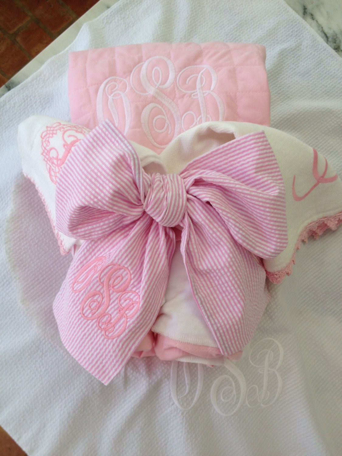 Baby Gift Set Baby Swaddle Personalized Quilted Blanket