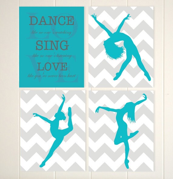 Dance wall art modern dance art dance like no one is