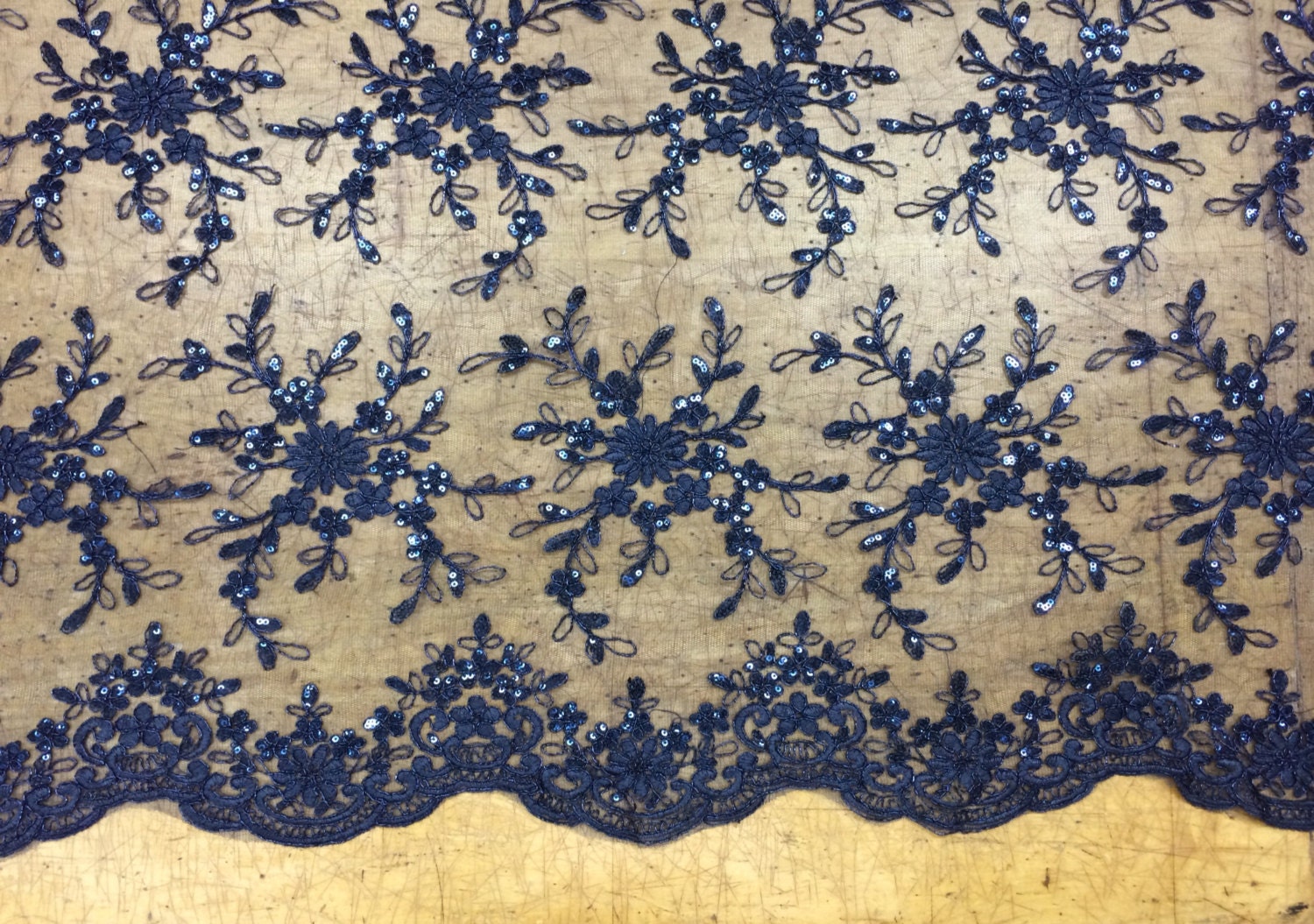 navy lace