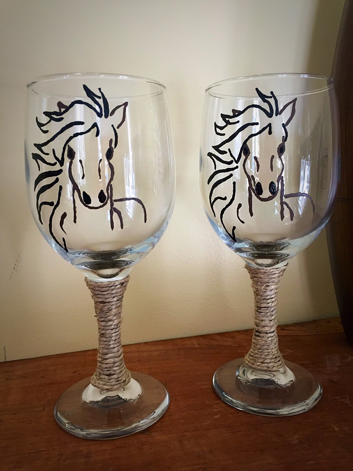 Horse Wine Glasses