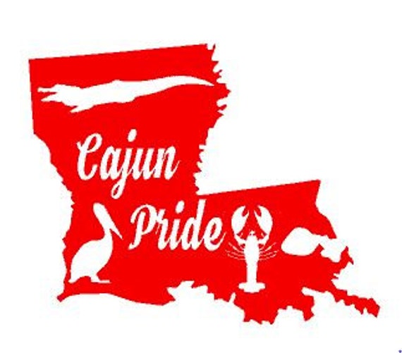 Cajun Pride Car window decal Cajun Country Louisiana Proud