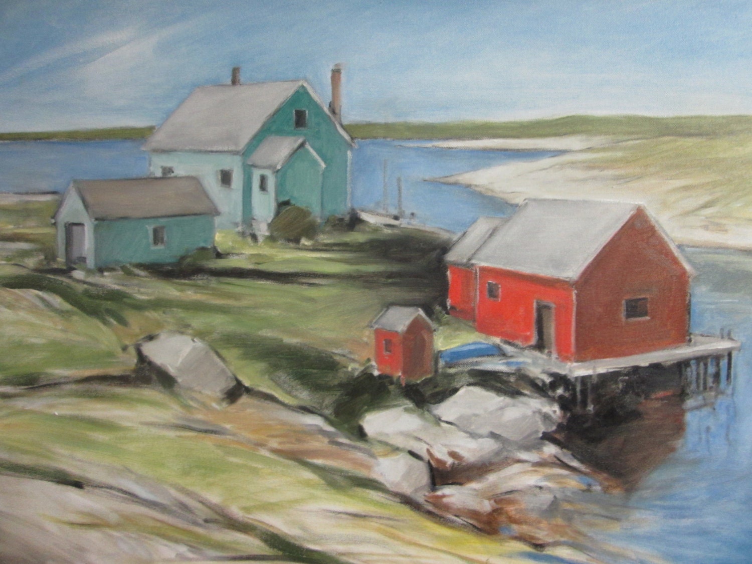 Original oil painting Nova Scotia 1 18 x 24