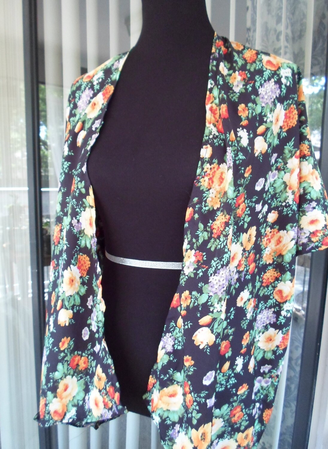 Floral Kimono Stylish beach kimono Women by NeidesBoutique on Etsy