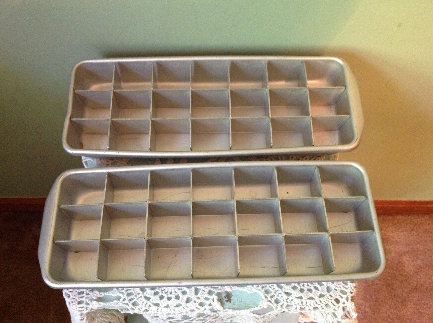 Vintage Metal Ice Cube Tray by VintageFlowers1219 on Etsy