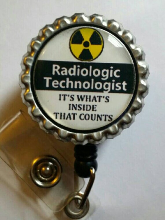 Radiologic Technologist Retractable Name Badge Holder Reel