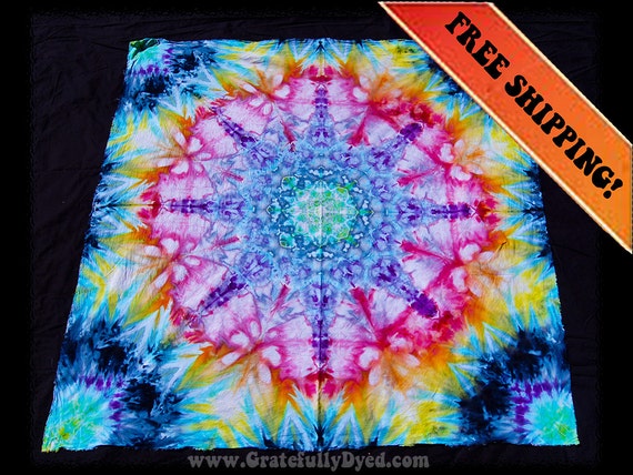 Tie Dye Tapestry Trippy Festival Tapestries Psychedelic