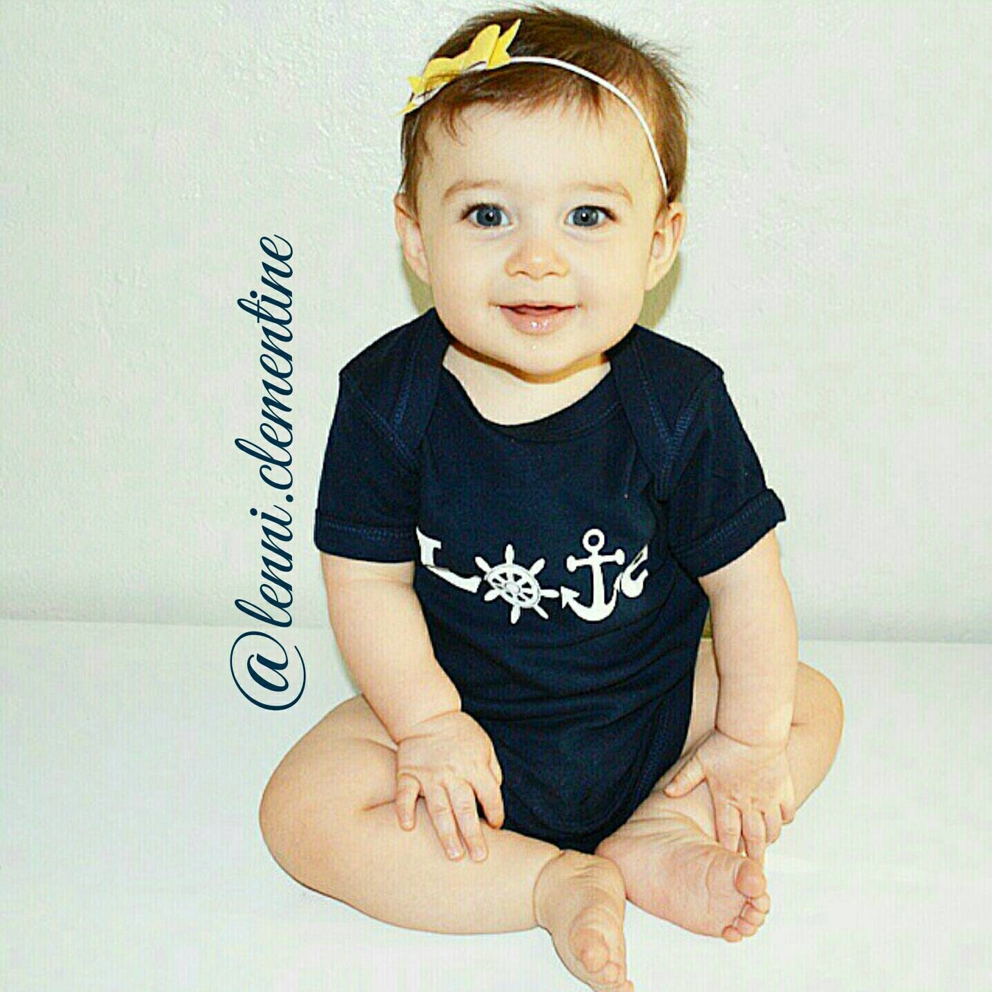 Love Anchor Infant Bodysuit Anchor Baby Clothes Nautical