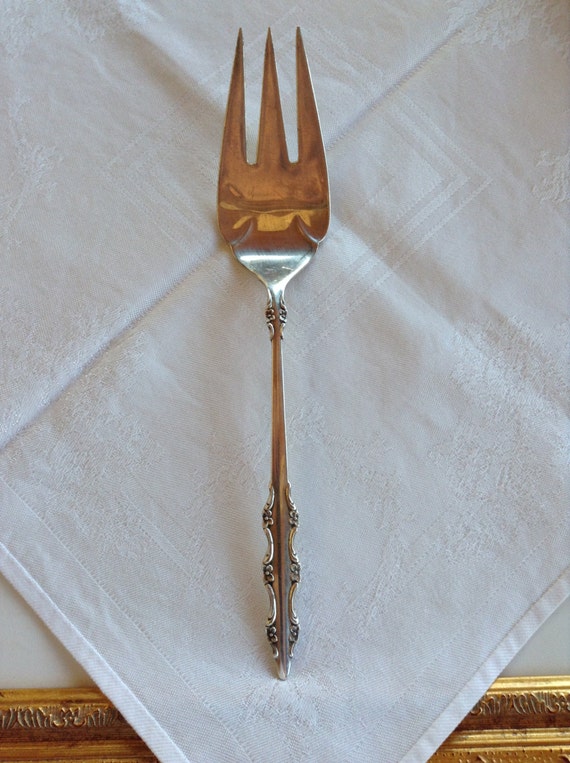 Vintage Ornate Serving Fork Large Server Meat Fork by RobinsLane