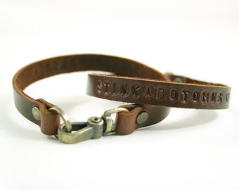 2x Matching Couple Bracelet, His Hers Bracelets, Custom Bracelet, Leather Bracelet, Personalized Leather Bracelet, Cuff, Christmas Gift